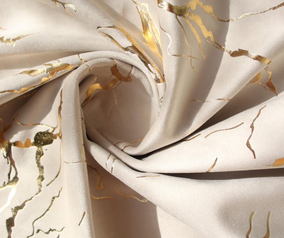 Tissu velours imprimés