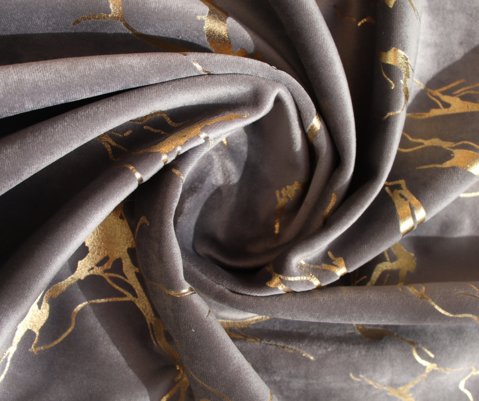 Tissu velours imprimés