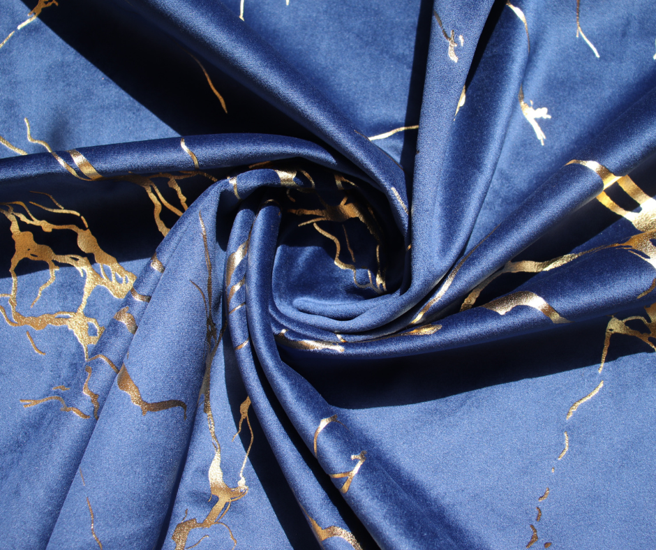 Tissu velours imprimés