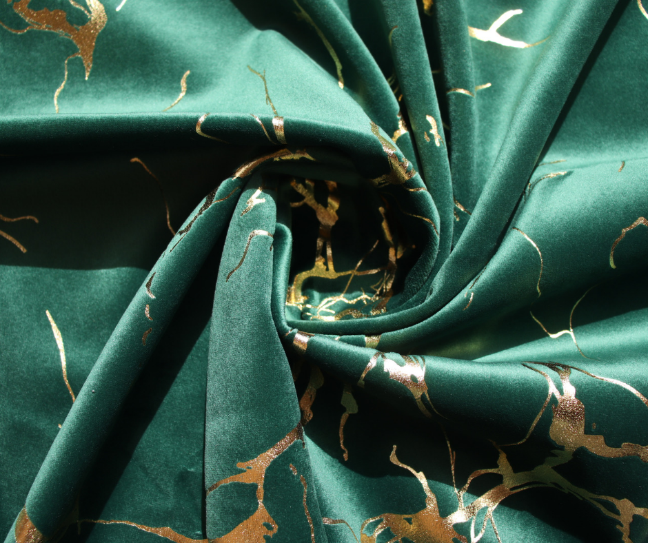Tissu velours imprimés d'ameublement