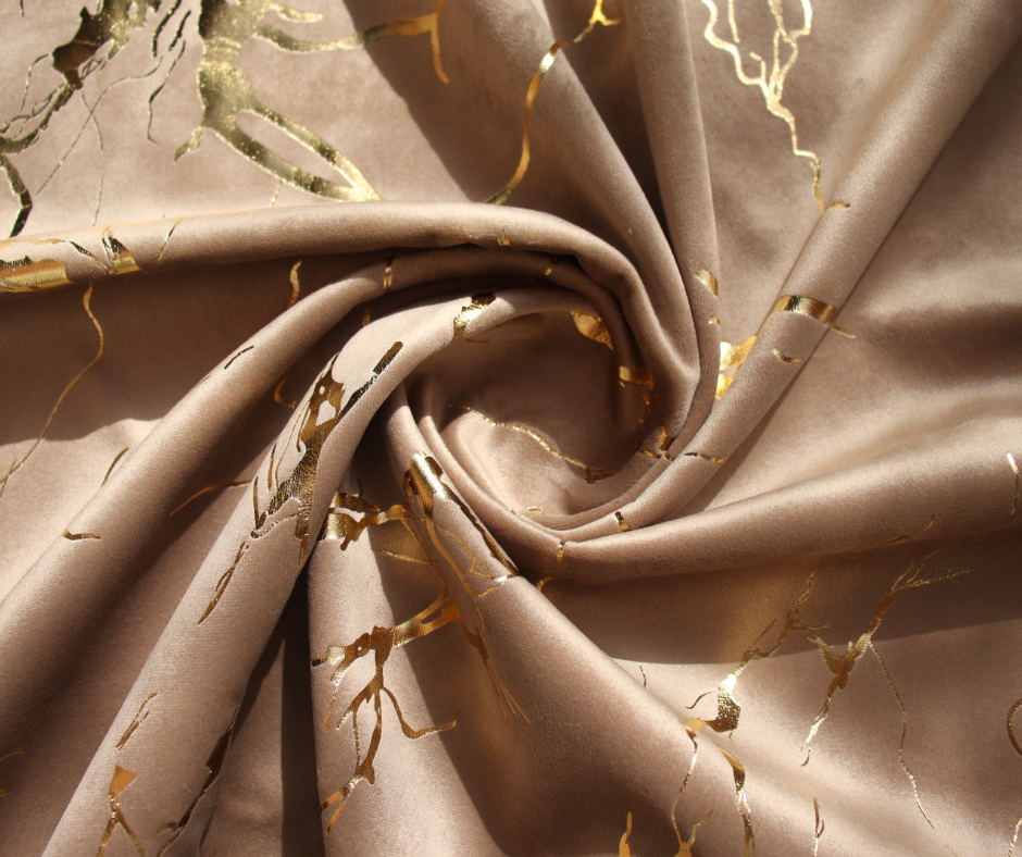 Tissu velours imprimés